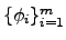 $\{\phi_i\}_{i=1}^m$