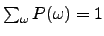 $\sum_{\omega} \pr{\omega} = 1$